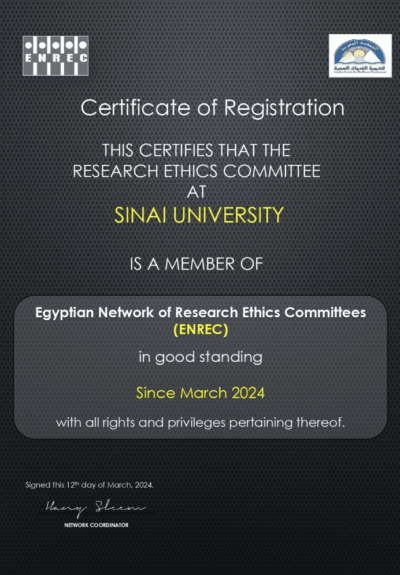 Certificate of Registration - ENREC