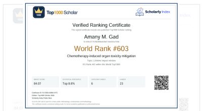 Sinai University Continues It’s Global Scientific Excellence and Distinction! (2)